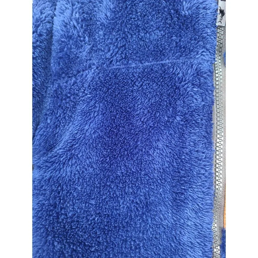 Tommy Bahama 2022 Kids Fleece Faux Fur Jacket Boys Size 5-6‎ Blue